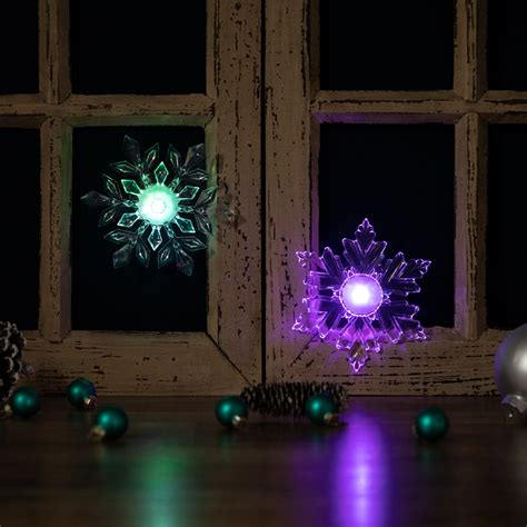 Northlight Led Lighted Icy Crystal Snowflake Christmas Window