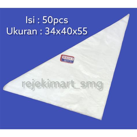 Jual Plastik Segitiga Jumbo Plastik Contong Piping Bag Merek Rosa