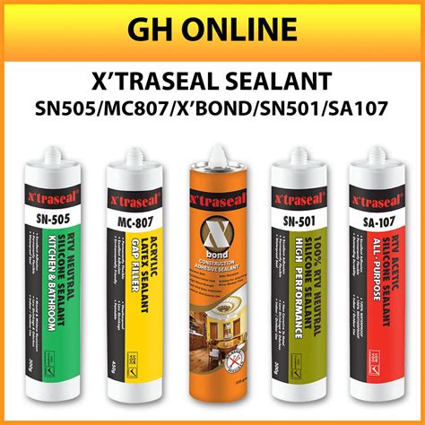 Xtraseal Rtv Neutral Silicone Sealant Acrylic Latex Sealant Gap Filler