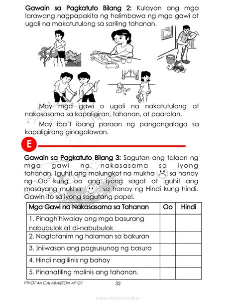 Grade 1 Week 1 Worksheet Araling Panlipunan