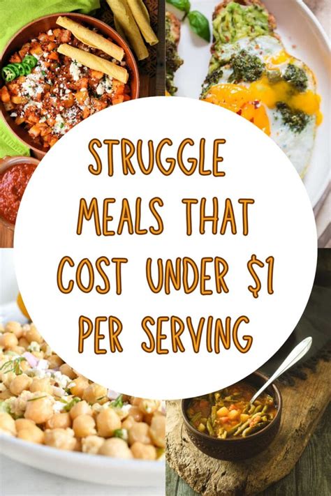 20 Struggle Meals That Cost Under 1 Per Serving Totally The Dream