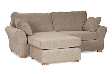 Regent Beige Fabric 4 Seater Sofa with Chaise - Archives