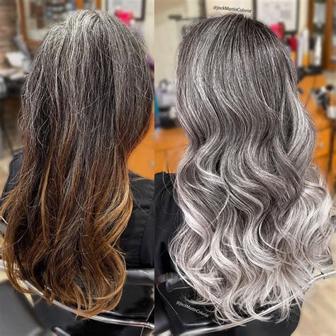 Dark Grey Brown Hair