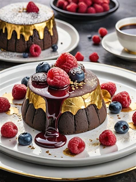 Decadent Delights A Symphony Of Chocolate And Fruit In An Exquisite