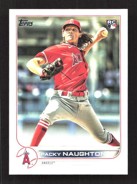 Packy Naughton Rookie Rc Topps Los Angeles Angels Ebay