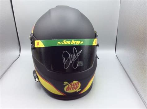 Dale Earnhardt Jr SIGNED Sun Drop Full Size Replica Helmet Racing