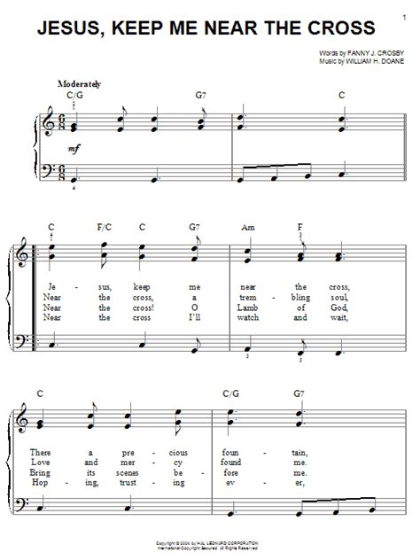 Jesus Keep Me Near The Cross Sheet Music Direct