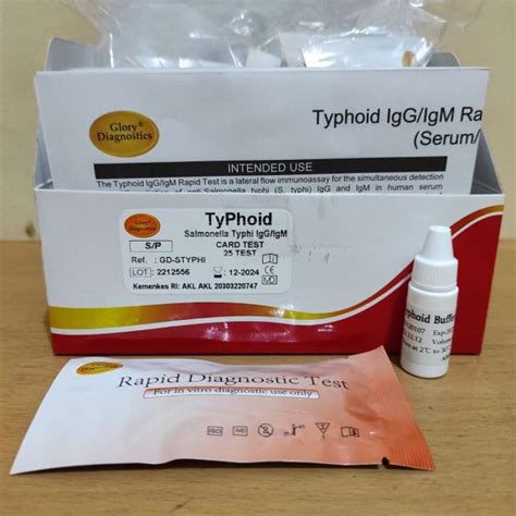 Promo Typhoid Salmonella Typhi Card Igg Igm Sky Test Isi 25 Device