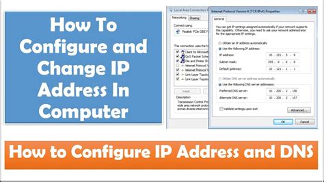 How To Configure And Change IP Address In Your Computer YouTube