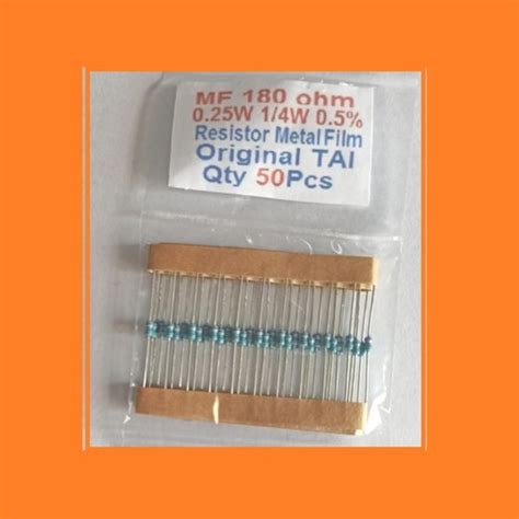 Jual Qty Pcs Mf Ohm W R Percent Resistor Metal Film