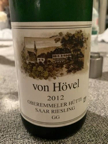 Von H Vel Oberemmeler H Tte Riesling Gg Vivino Us