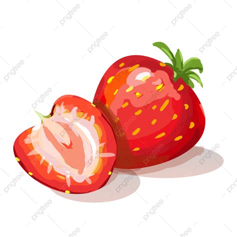 Strawberry Juice Clipart Vector Fruit Juice Strawberry Hand Drawn