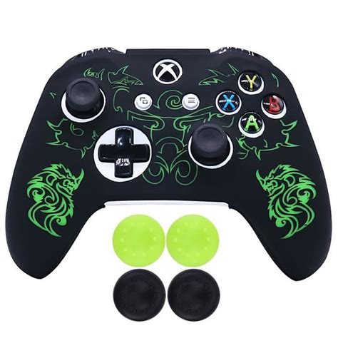 Vert Étui de contrôle en silicone pour manette Xbox One Slim design