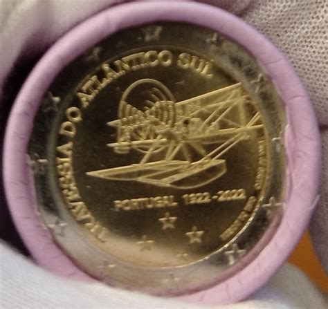 Portugal 2 Euro 2022 Travessia Do Atlantico 25 Coins In Roll