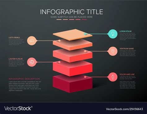 Infographic Layers Template Royalty Free Vector Image