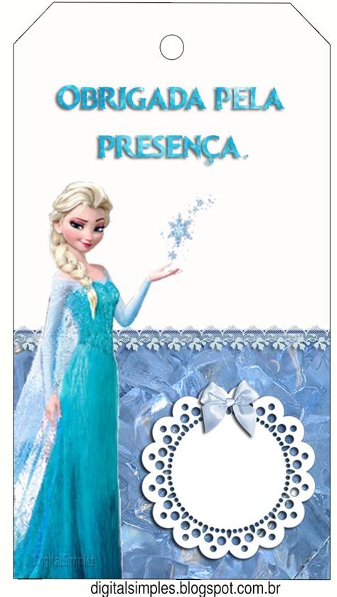 Kit Digital Aniversário Frozen Disney Uma Aventura Congelante Com