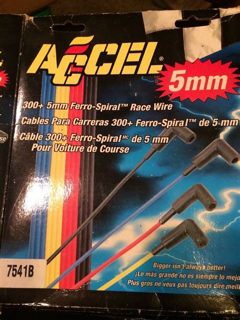 Accel B Mm Ferro Spiral Race Plug Wires Spark Plug Boots