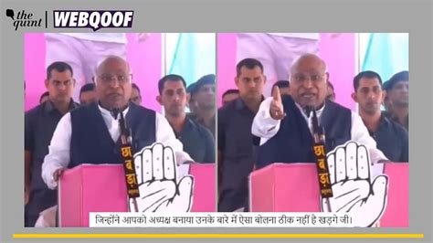 Fact-Check | Clipped Video of Mallikarjun Kharge’s Speech Viral With Misleading Context