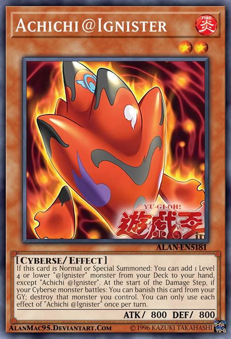 Achichi Ignister By Alanmac On Deviantart Yugioh Cards Monster