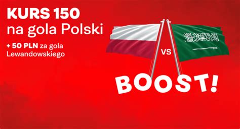 Superbet bonus MŚ 2022 Kurs 150 na gola Polski z Arabią i 50 PLN za