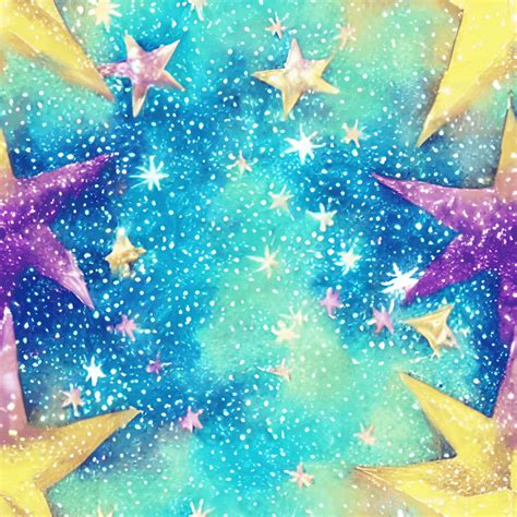 Colorful Glitter Stars on Glitter Background · Creative Fabrica