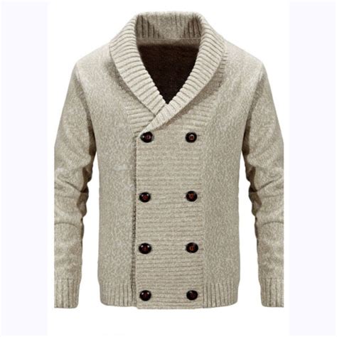 Mens Knitwear Sweater Double Breasted Cardigan Jacket Knitting Coat Slim Fit New Ebay