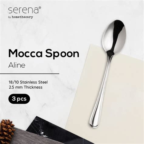 Jual Serena Aline Mocca Spoon Stainless Steel Sendok Moka Isi 3Pcs