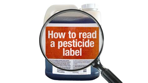 How To Read A Pesticide Label YouTube