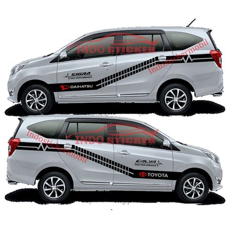 Jual Sticker Mobil Sigra Cutting Stiker Sticker Mobil Sigra Calya