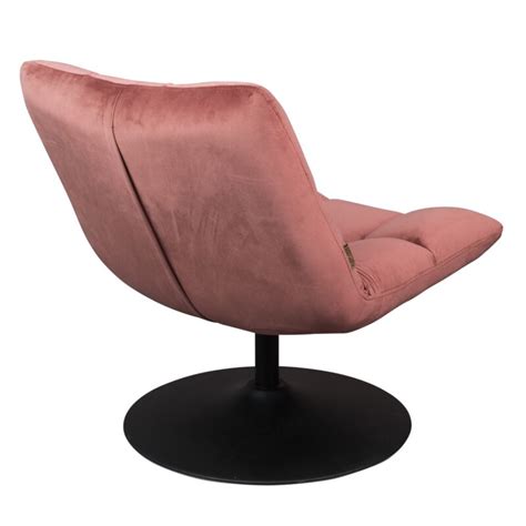 Set Fauteuil Lounge Bar Repose Pied Rose Poudr Pastel Living