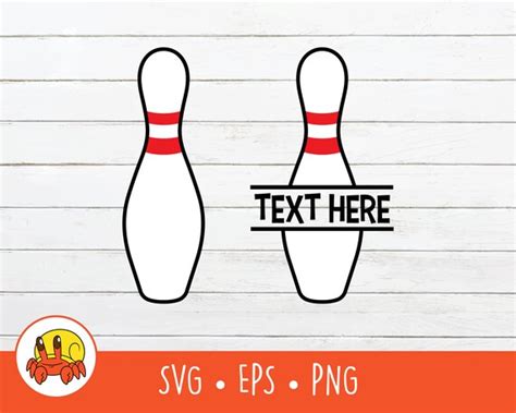 Bowling Pin Svg Split Bowling Pin Name Frame Vector Bowling Etsy