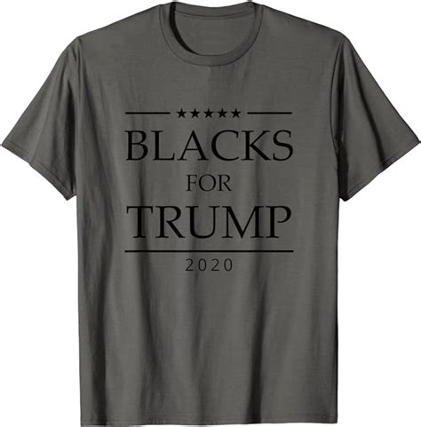 Blacks For Trump 2020 President African American Woman T Shirt Amazon