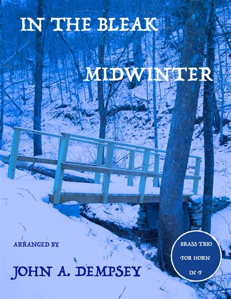 In The Bleak Midwinter Horn In F Trio Arr John A Dempsey Sheet