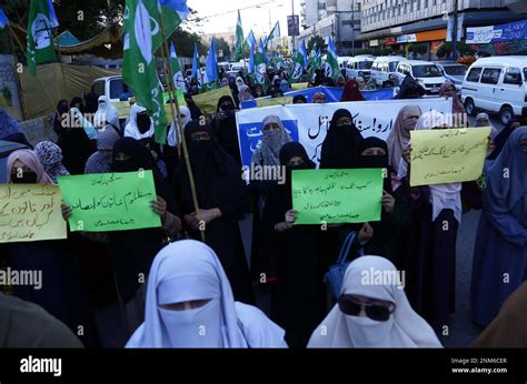 Activists Of Jamat E Islami Ji Are Holding Protest Demonstration