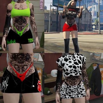 Pack De Roupas Feminino Para Gta Rp Gta Gta Roleplay Ggmax