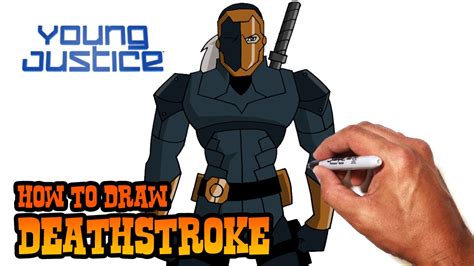 How to Draw Deathstroke- Young Justice- Step by Step Video - YouTube