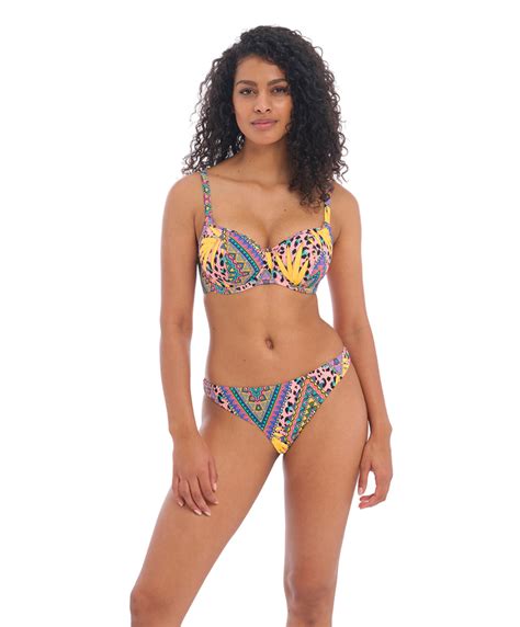 Bikini Swim Briefs With Ties On The Side Cala Fiesta Multicoloured