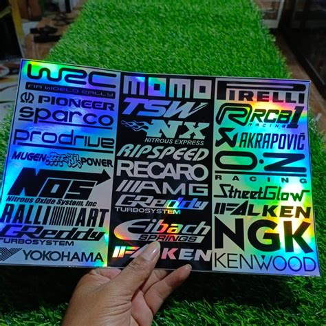 Jual Sticker Pack Racing Hologram Stiker Motor Harga Perlembar Shopee