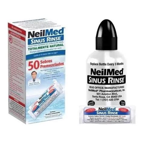 Neilmed Sinus Rinse Sobres Premezclados Inc Botella Env O Gratis