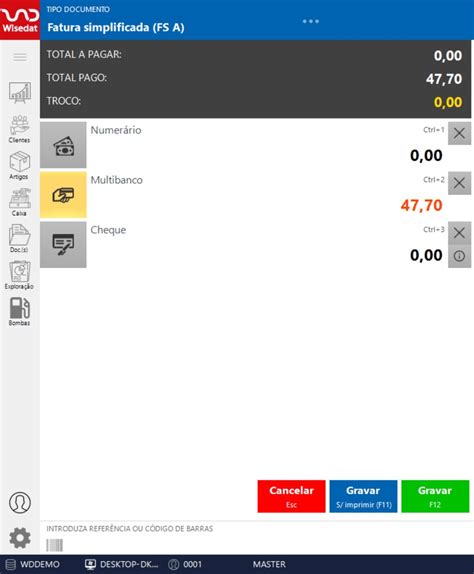 Emiss O De Documentos De Venda No Wisedat Pos Retail Wisedat
