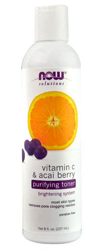 Now Solutions Vitamin C And Acai Berry Purifying Toner 8 Fl Oz Vitacost