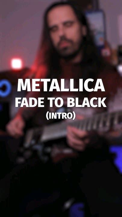 Metallica Fade To Black Intro Guitar Cover Youtube