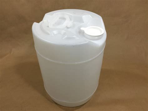 5 Gallon Round Natural Hdpe Plastic Drum Yankee Containers Drums