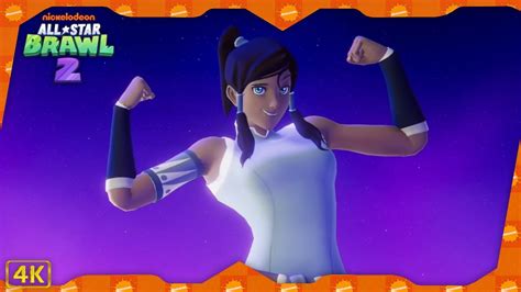 Nickelodeon All Star Brawl 2 ⁴ᴷ Arcade Mode Korra Gameplay Youtube