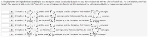 Solved 1 Point Each Of The Following Statements Is An