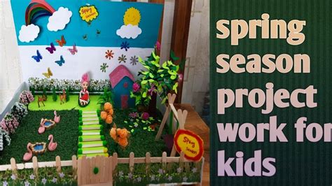 Spring Season Project Work For Kids Deepika Kruthika Youtube