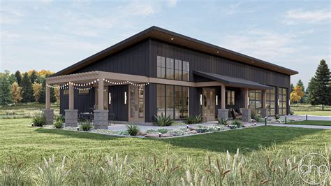 Modern Barndominium Style House Plan Jonesboro