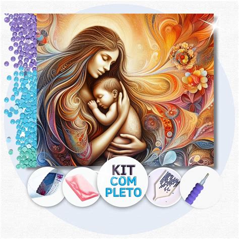 X Cm Maternidade Nica Kit Pintura Diamante Casarone