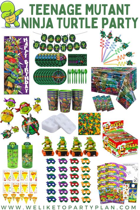 Teenage Mutant Ninja Turtle Party Supplies In 2024 Teenage Mutant