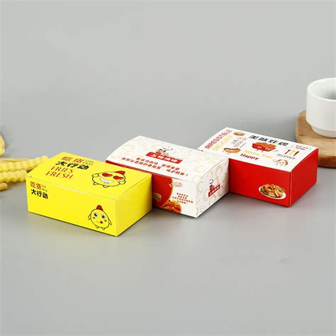 Customized Food Grade Paper Packaging French Fried Chicken Box Fried